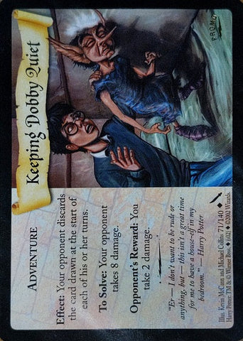 Harry Potter TCG | Keeping Dobby Quiet (Promo) - Chamber of Secrets #71/140 | The Nerd Merchant