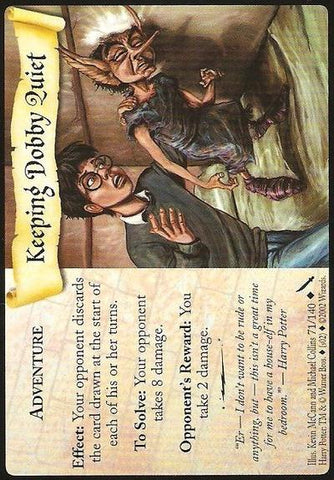 Harry Potter TCG | Keeping Dobby Quiet - Chamber of Secrets #71/140 | The Nerd Merchant