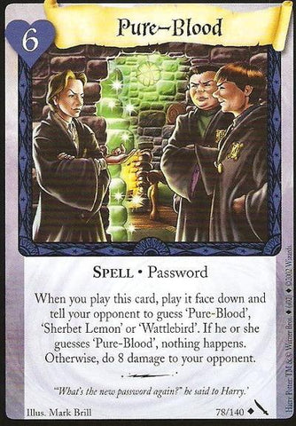 Harry Potter TCG | Pure-Blood - Chamber of Secrets #78/140 | The Nerd Merchant