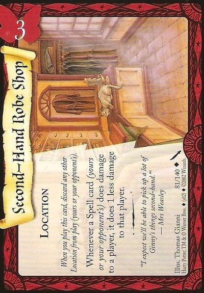 Harry Potter TCG | Second-Hand Robe Shop - Chamber of Secrets #81/140 | The Nerd Merchant