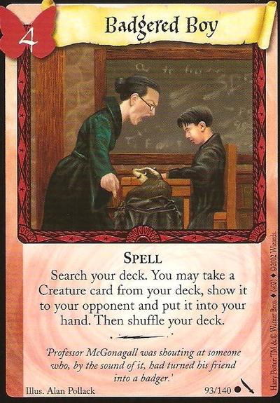 Harry Potter TCG | Badgered Boy - Chamber of Secrets #93/140 | The Nerd Merchant