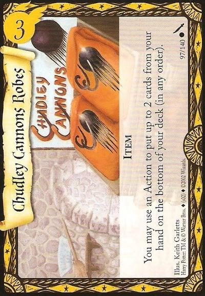 Harry Potter TCG | Chudley Cannon Robes - Chamber of Secrets #97/140 | The Nerd Merchant
