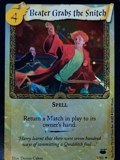 Harry Potter TCG | Beater Grabs the Snitch (Foil) - Diagon Alley #1/80 | The Nerd Merchant