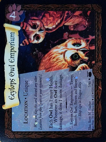 Harry Potter TCG | Eeylops Owl Emporium (Foil) - Diagon Alley #7/80 | The Nerd Merchant