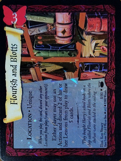 Harry Potter TCG | Flourish and Blotts (Foil) - Diagon Alley #8/80 | The Nerd Merchant