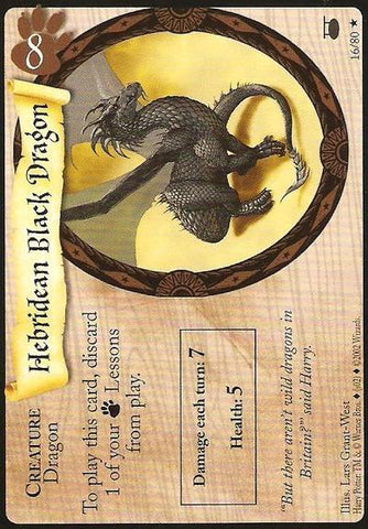 Harry Potter TCG | Hebridean Black Dragon - Diagon Alley #16/80 | The Nerd Merchant