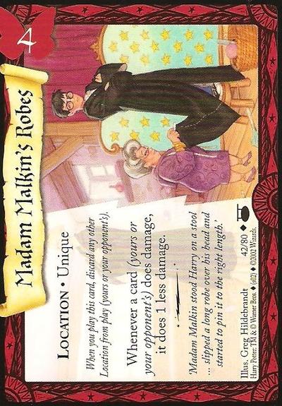 Harry Potter TCG | Madam Malkin's Robes - Diagon Alley #42/80 | The Nerd Merchant