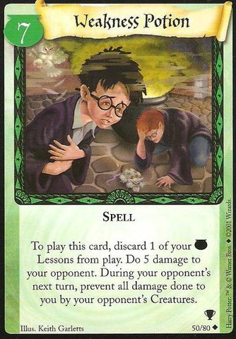 Harry Potter TCG | Weakness Potion - Quidditch Cup #50/80 | The Nerd Merchant