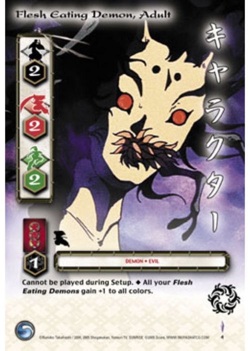 InuYasha TCG | Flesh Eating Demon, Adult - Jaki #4 | The Nerd Merchant