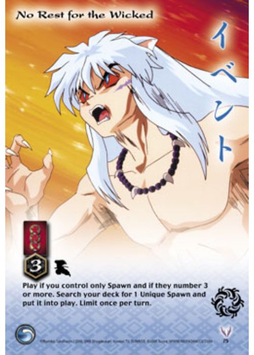 InuYasha TCG | No Rest for the Wicked - Jaki #75 | The Nerd Merchant