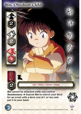 InuYasha TCG | Rin, Obedient Child (Foil) - Jaki #86 | The Nerd Merchant