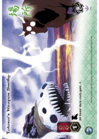 InuYasha TCG | Totosai's Weapon Smithy (Foil) - Jaki #111 | The Nerd Merchant