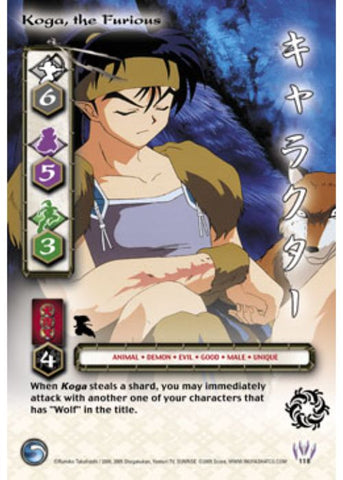 InuYasha TCG | Koga, The Furious (Foil) - Jaki #118 | The Nerd Merchant