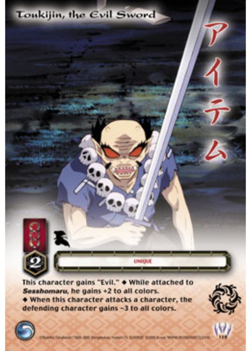 InuYasha TCG | Tokijin, The Evil Sword (Foil) - Jaki #119 | The Nerd Merchant