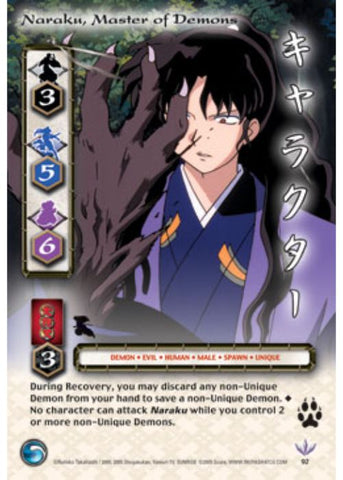 InuYasha TCG | Naraku, Master of Demons (Foil) - Kassen #92 | The Nerd Merchant