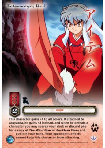 InuYasha TCG | Tetsusaiga, Red (Foil) - Kassen #113 | The Nerd Merchant