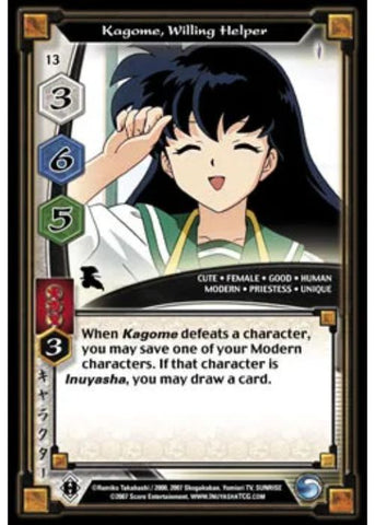 InuYasha TCG | Kagome Willing Helper - Keshin #13 | The Nerd Merchat