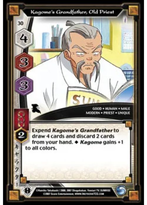 InuYasha TCG | Kagome's Grandfather Old Priest - Keshin #30 | The Nerd Merchat