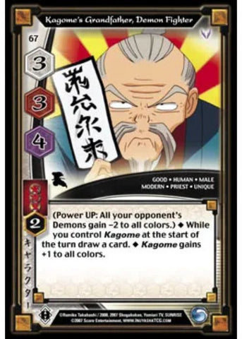 InuYasha TCG | Kagome's Grandfather Demon Fighter - Keshin #67 | The Nerd Merchat