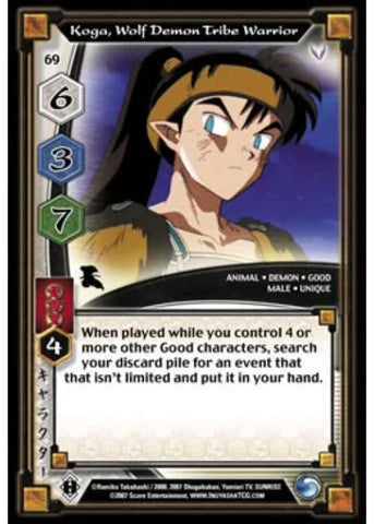 InuYasha TCG | Koga Demon Wolf Tribe Warrior - Keshin #69 | The Nerd Merchat