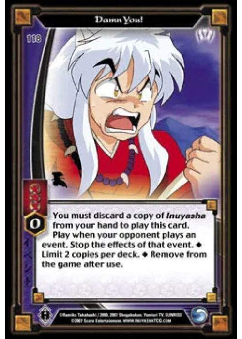 InuYasha TCG | Damn You! (Foil)  - Keshin #118 | The Nerd Merchat