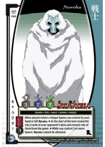 InuYasha TCG | Naraku (Foil) - Keshin #FW3 | The Nerd Merchat