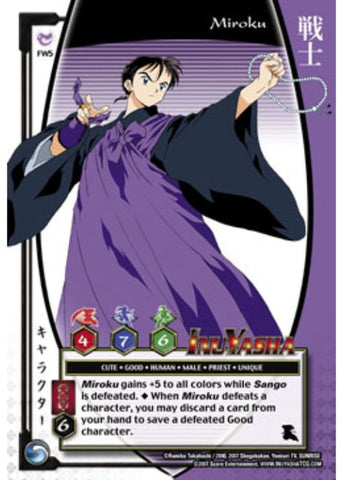 InuYasha TCG | Miroku (Foil) - Keshin #FW5 | The Nerd Merchat