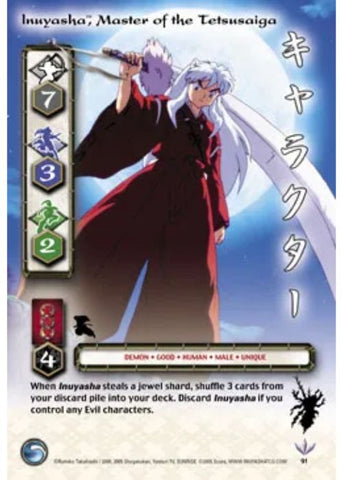 InuYasha TCG | Inuyasha Master of the Tetsusaiga (Foil)  - Kijin #91 | The Nerd Merchant