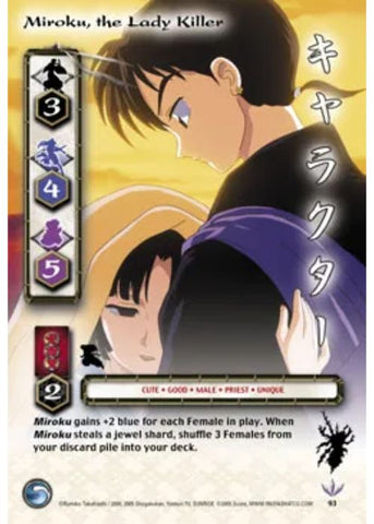 InuYasha TCG | Miroku The Lady Killer (Foil)  - Kijin #93 | The Nerd Merchant