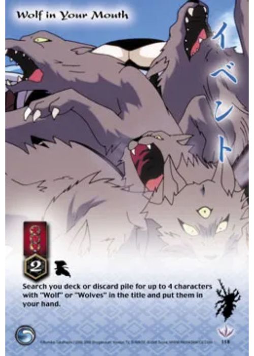 InuYasha TCG | Wolf In Your Mouth (Foil)  - Kijin #118 | The Nerd Merchant