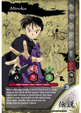 InuYasha TCG | Miroku (Foil) - Kijin #LS7 | The Nerd Merchant