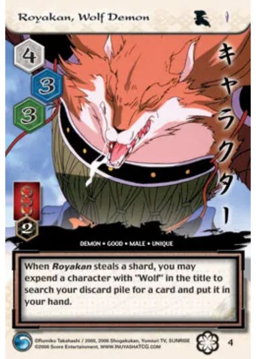 InuYasha TCG | Royakan Wolf Demon - Saisei #4 | The Nerd Merchant