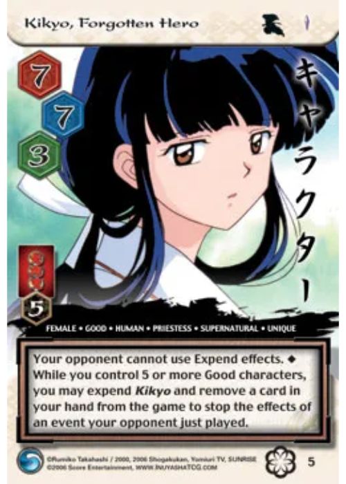 InuYasha TCG | Kikyo Forgotten Hero - Saisei #5 | The Nerd Merchant