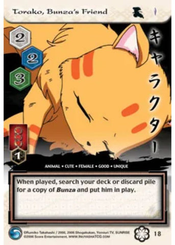 InuYasha TCG | Torako Bunza's Friend - Saisei #18 | The Nerd Merchant