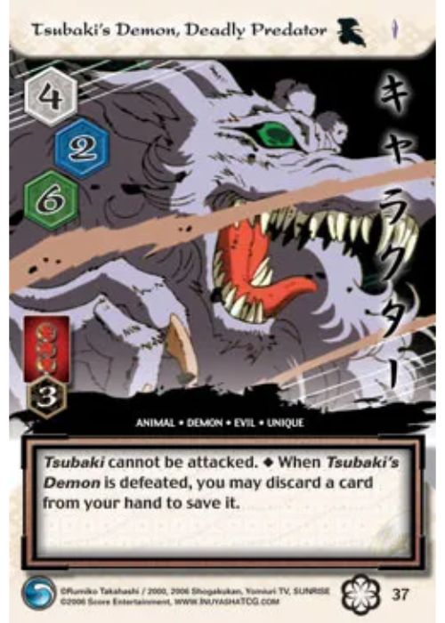InuYasha TCG | Tsubaki's Demon Deadly Predator - Saisei #37 | The Nerd Merchant