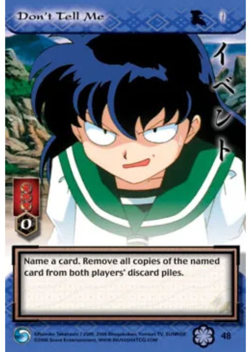 InuYasha TCG | Don't Tell Me - Saisei #48 | The Nerd Merchant