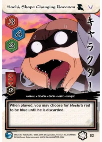 InuYasha TCG | Hachi Shape Changing Raccoon - Saisei #82 | The Nerd Merchant