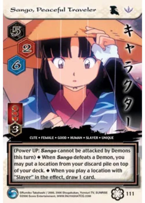 InuYasha TCG | Sango Peaceful Traveler (Foil)  - Saisei #111 | The Nerd Merchant