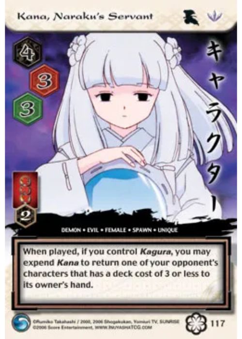 InuYasha TCG | Kanna, Naraku's Servant (Foil) - Saisei #117 | The Nerd Merchant