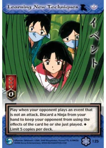 InuYasha TCG | Learning New Techniques (Foil)  - Saisei #125 | The Nerd Merchant