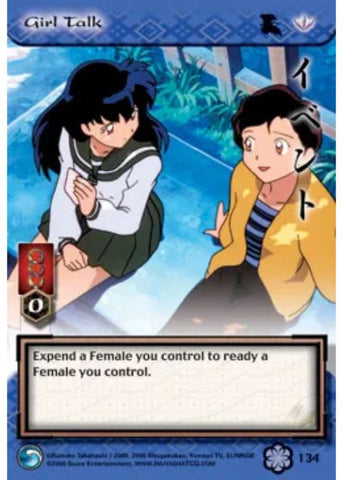 InuYasha TCG | Girl Talk (Foil)  - Saisei #134 | The Nerd Merchant