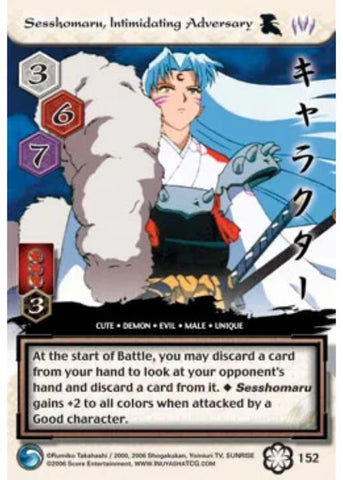 InuYasha TCG | Sesshomaru Intimidating Adversary (Foil)  - Saisei #152 | The Nerd Merchant