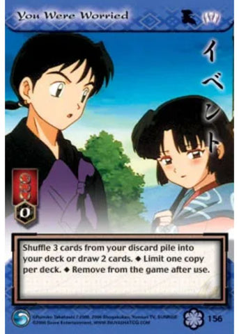 InuYasha TCG | You Were Worried (Foil)  - Saisei #156 | The Nerd Merchant