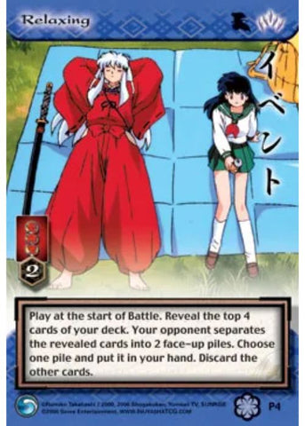 InuYasha TCG | Relaxing (Foil)  - Saisei #P4 | The Nerd Merchant