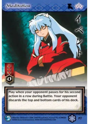 InuYasha TCG | Meditation (Foil)  - Saisei #P7 | The Nerd Merchant