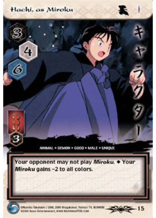 InuYasha TCG | Hachi, as Miroku - Shimei #15 | The Nerd Merchant