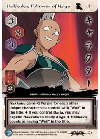 InuYasha TCG | Hakkaku, Follower of Koga - Shimei #24 | The Nerd Merchant