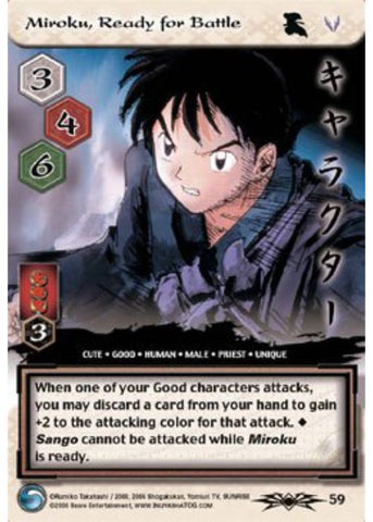 InuYasha TCG | Miroku, Ready for Battle - Shimei #59 | The Nerd Merchant