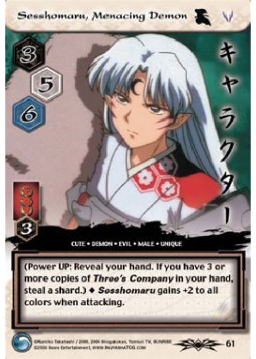 InuYasha TCG | Seshomaru, Menacing Demon - Shimei #61 | The Nerd Merchant