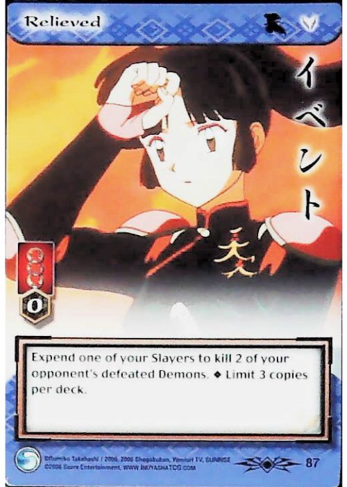 InuYasha TCG | Relieved - Shimei #87 | The Nerd Merchant